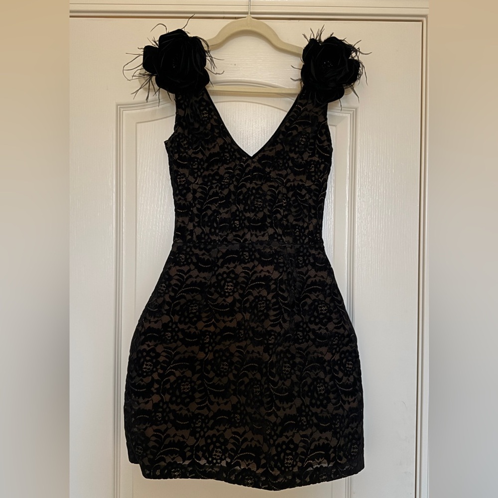 NADINE MERABI Kayla Black Dress - Picture 1 of 7